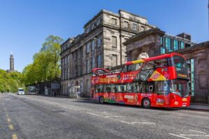 City Sightseeing Edinburgh Hop-On Hop-Off Bus Tour + Kids Go Free - Waterloo Place to the Royal Mile Area: Stops 1–6 for First-Time Orientation