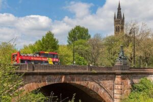 City Sightseeing Glasgow Hop-On Hop-Off Bus Tour - Red Route vs Yellow Route: Live Guide and Electric Buses