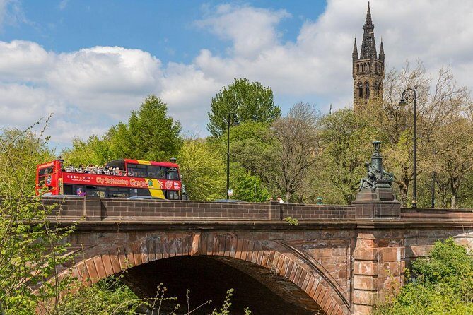 City Sightseeing Glasgow Hop-On Hop-Off Bus Tour - Red Route vs Yellow Route: Live Guide and Electric Buses