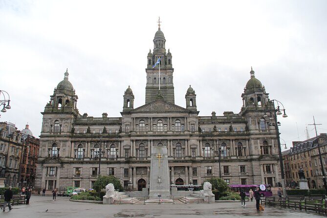 Gander Walking Tours in Glasgow - St. Mungo at High Street and Provand’s Lordship: street art plus a small blue portal