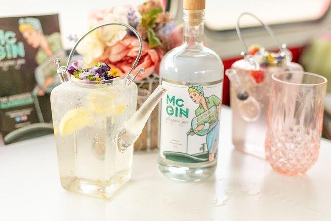 Glasgow Gin Tea Experience - Brewery roots, the Tolbooth Steeple, and Glasgow Cross views
