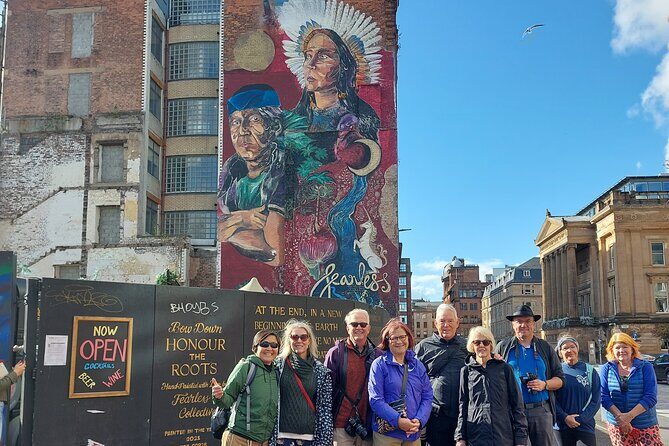 Glasgow Street Art Daily Walking Tour: 2pm - Stop 5: Mural Trail #.09 Billy Connolly on a huge scale