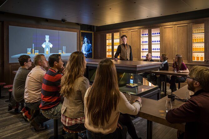 The Scotch Whisky Experience Guided Whisky Tour - An Introduction to Whisky - The Bottle Collection Stop and the Crystal Whisky Tumbler Souvenir